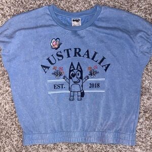 Bluey Australia Graphic Tee Kids XL (14/16) Tween Cartoon Shirt